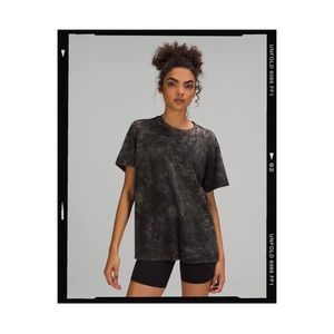 Lululemon All Yours Short Sleeve Tee in Cloudy Wash Black